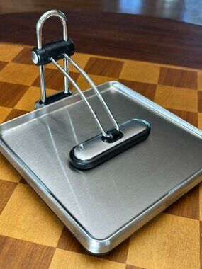 SIMPLEHUMAN Quick Grip Napkin Holder, Brushed Weighted Tension Arm Pre-owned